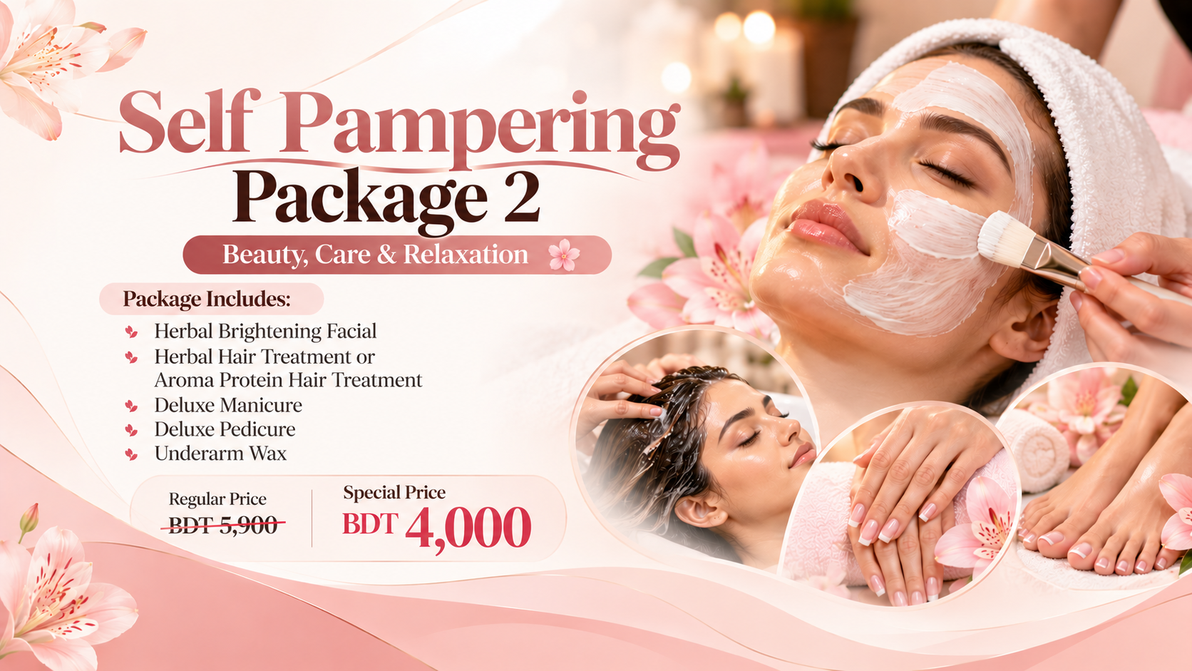 Self Pampering Package 2 – Beauty, Care & Relaxation