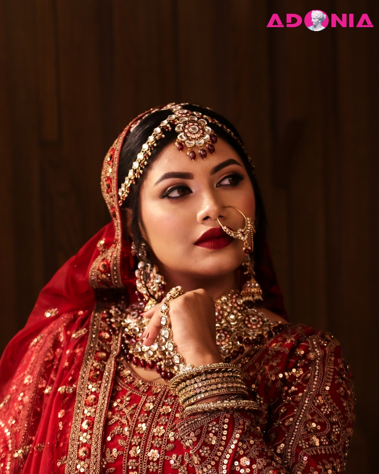 Experience a premium Yellow Bridal Night Makeover at Adonia Women’s Parlour  in Dhaka. Our expert bridal makeup artists create elegant, long-lasting bridal looks with flawless skin finish, glamorous eye makeup, and luxurious styling for weddings, receptio